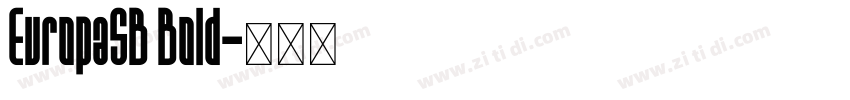 EuropaSB Bold字体转换